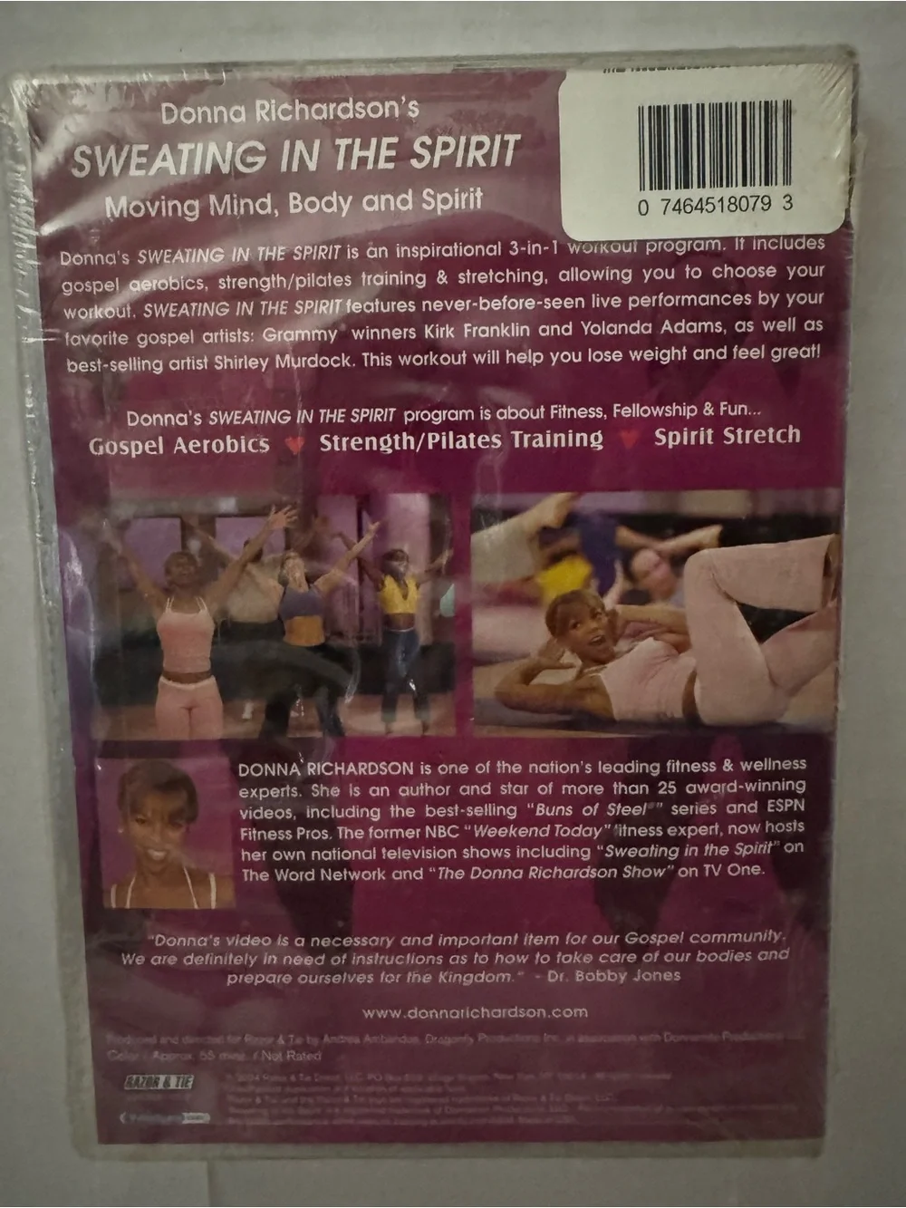 New Sealed DVD Copy of 2005 Donna Richardson’s Sweating in the Spirit